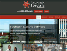 Tablet Screenshot of fountainelectric.com